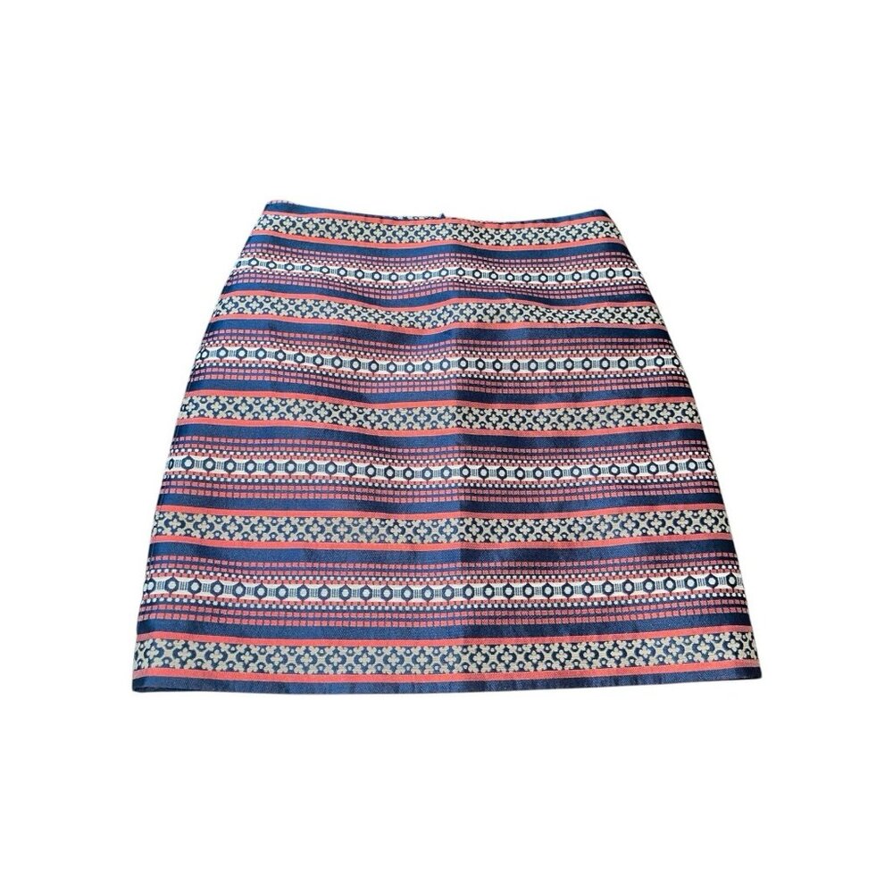 LOFT PETITES Women's 0 Petite Tribal Pattern Lined Pencil Skirt - Picture 3 of 12